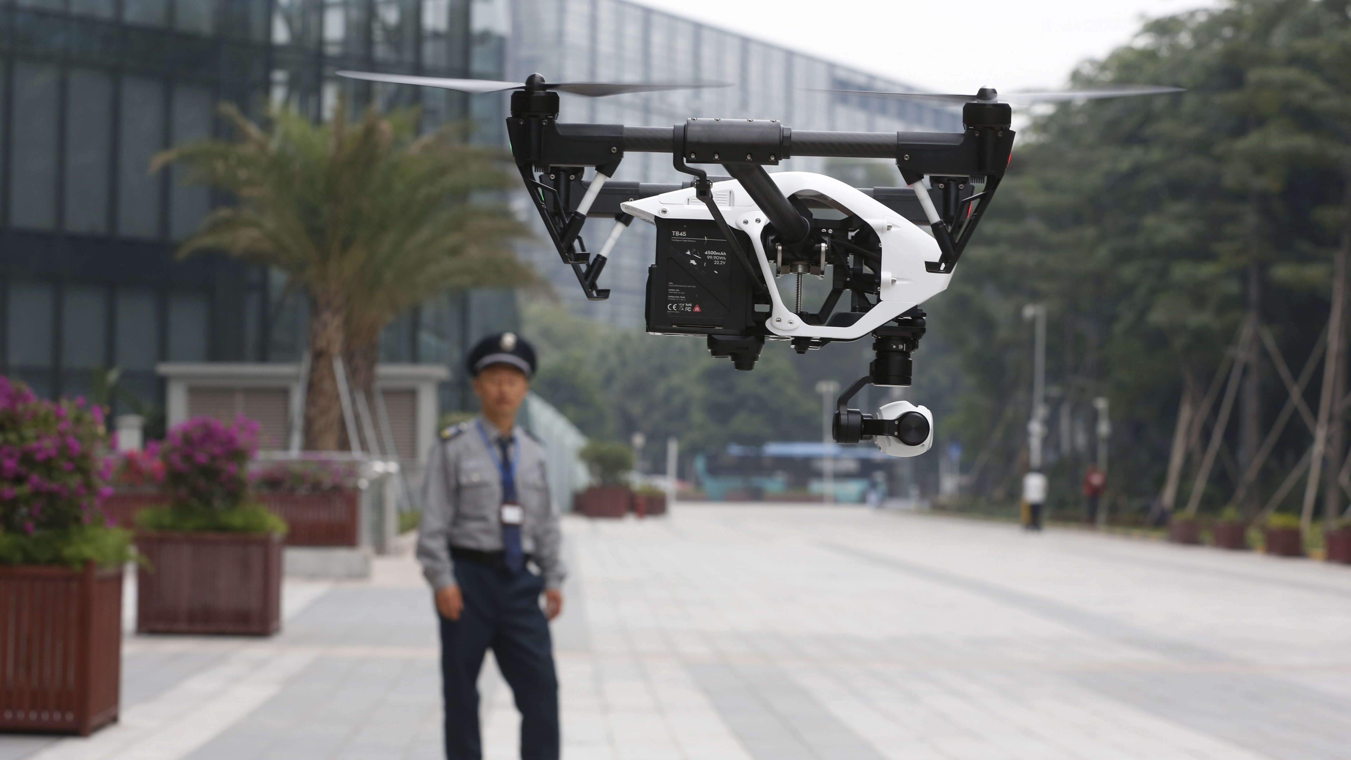 Wallpaper DJI Inspire One, drone, quadcopter, Hi-Tech News-2015, police