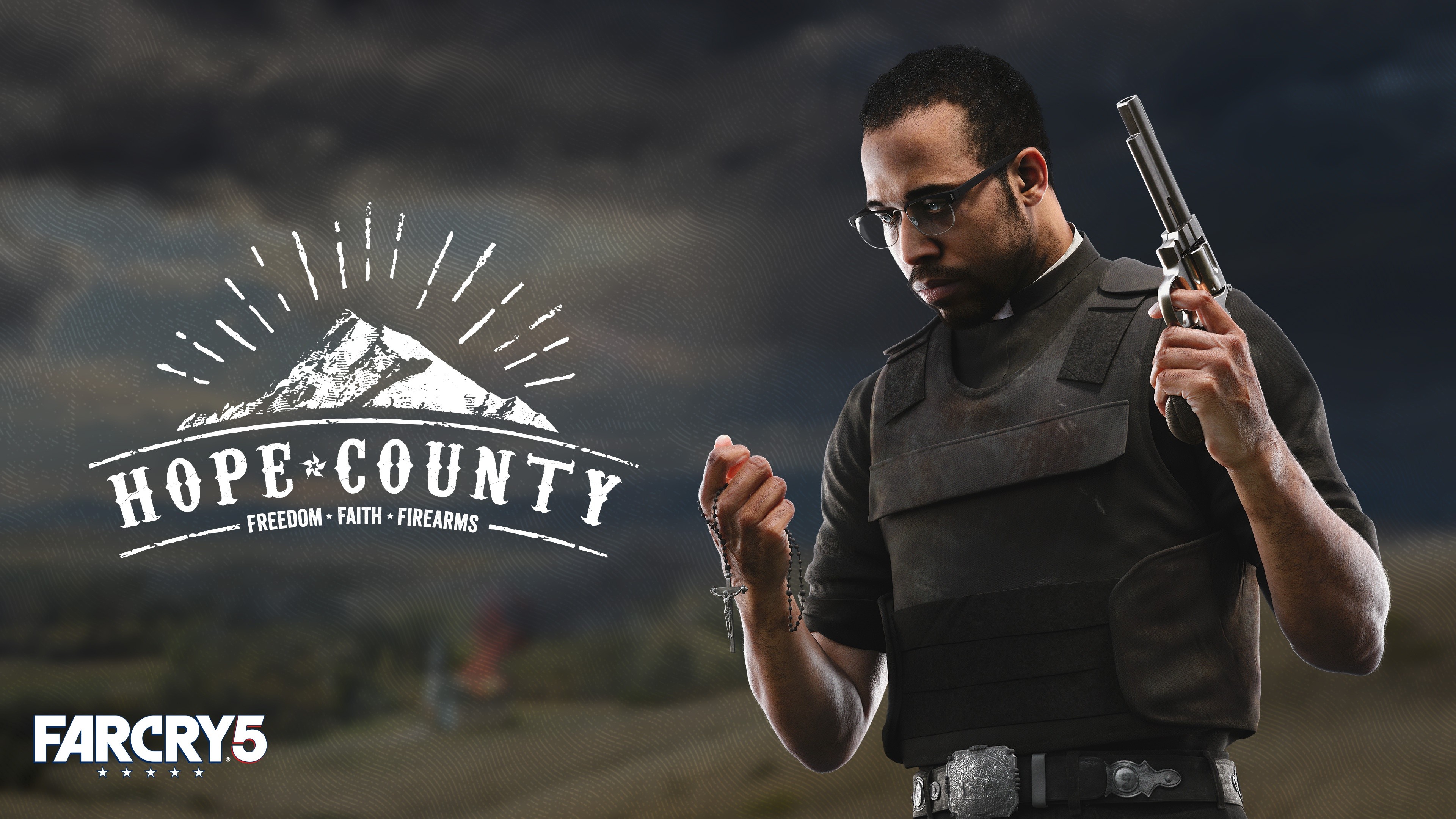 Wallpaper Far Cry 5 Hope County Poster Think Divine 4k Games