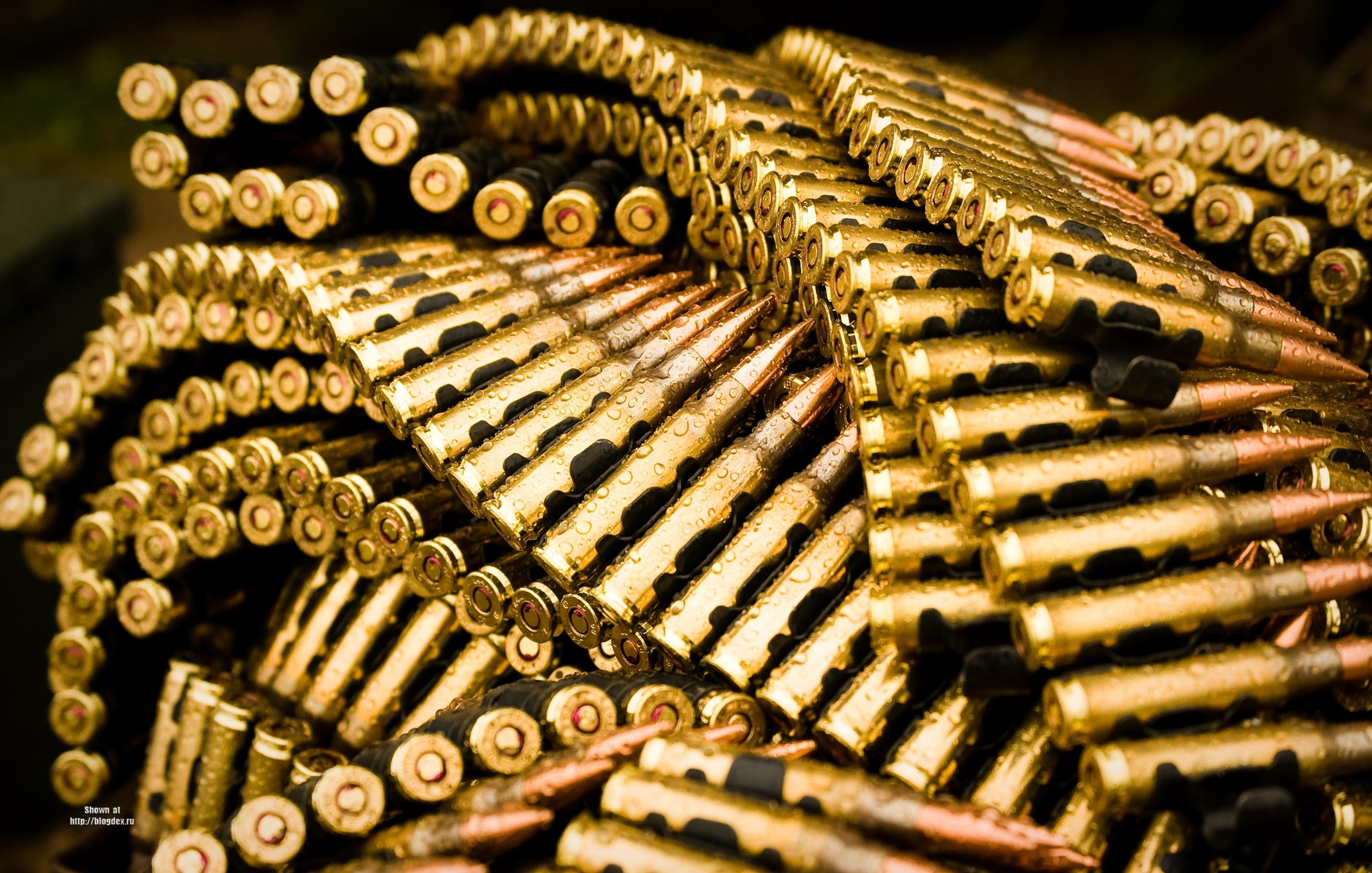 Wallpaper Gold Bullets Military 8143