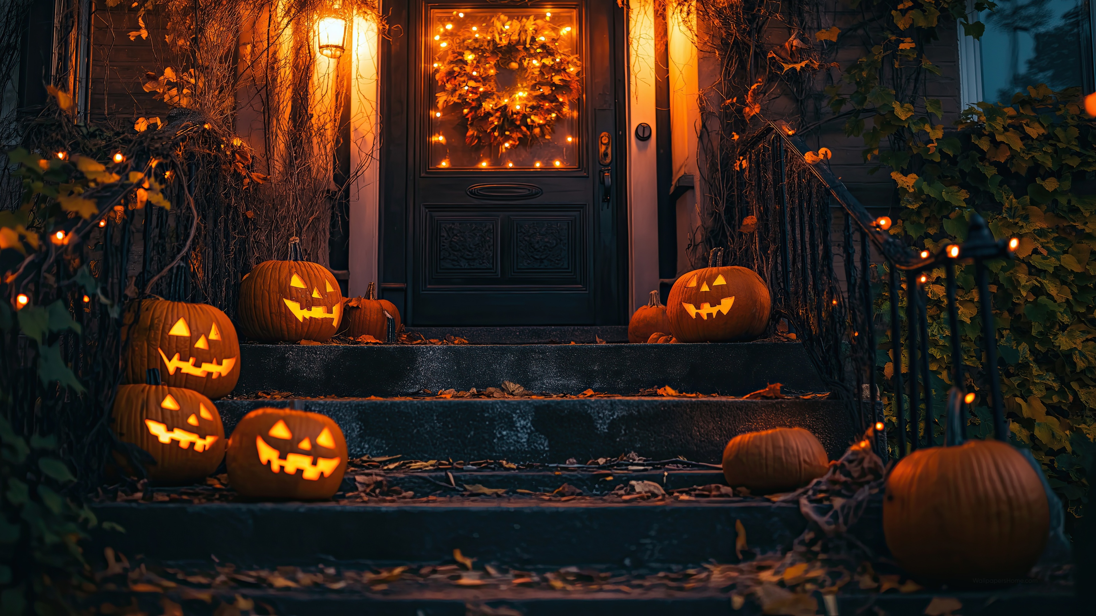 Halloween Wallpaper 4K Haunted Festive