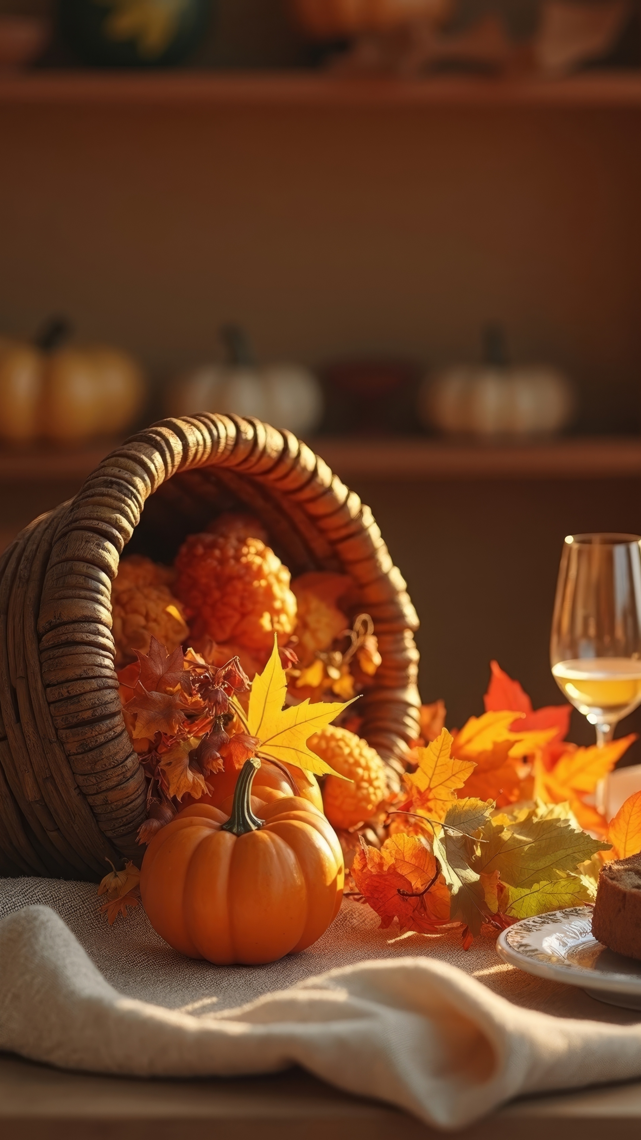 Happy Thanksgiving Wallpaper 4K Grateful Festive Decor