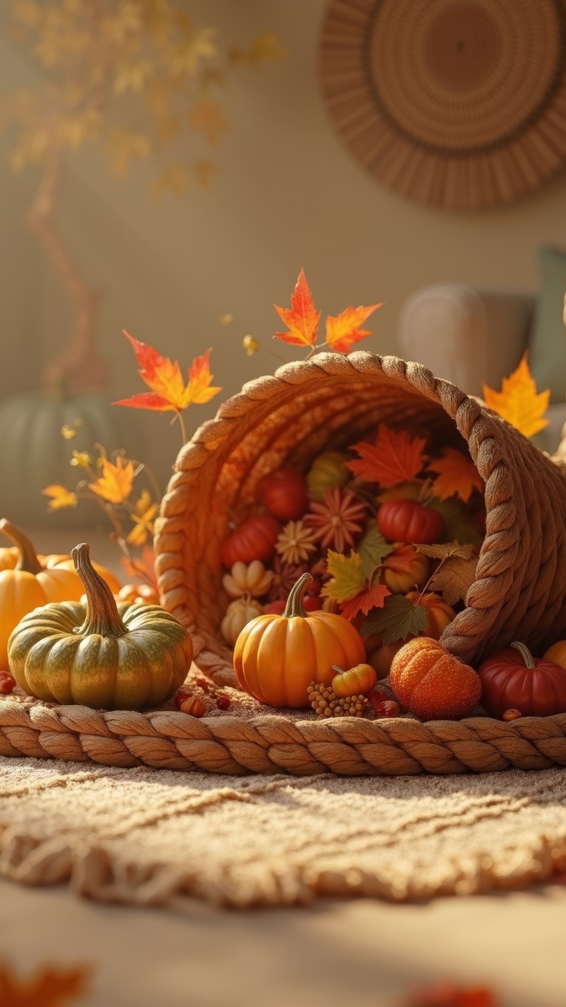 Happy Thanksgiving Wallpaper 4K Holiday Blessings Fall Festivities