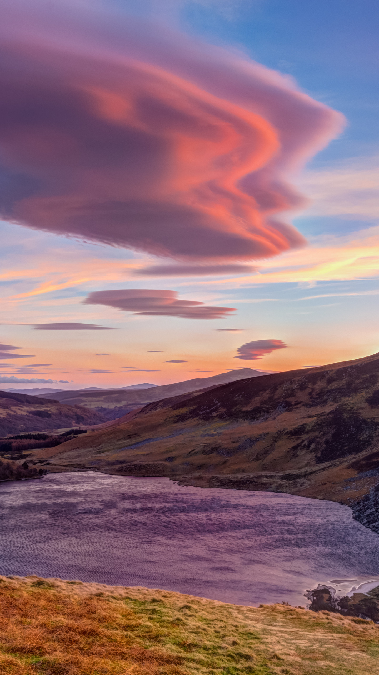 Wallpaper hill, cloud, 4k, HD wallpaper, sky, sunset, Nature #9972
