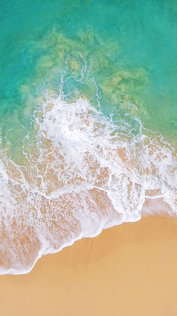Wallpaper iOS 11, 4k, 5k, beach, ocean, OS #13655