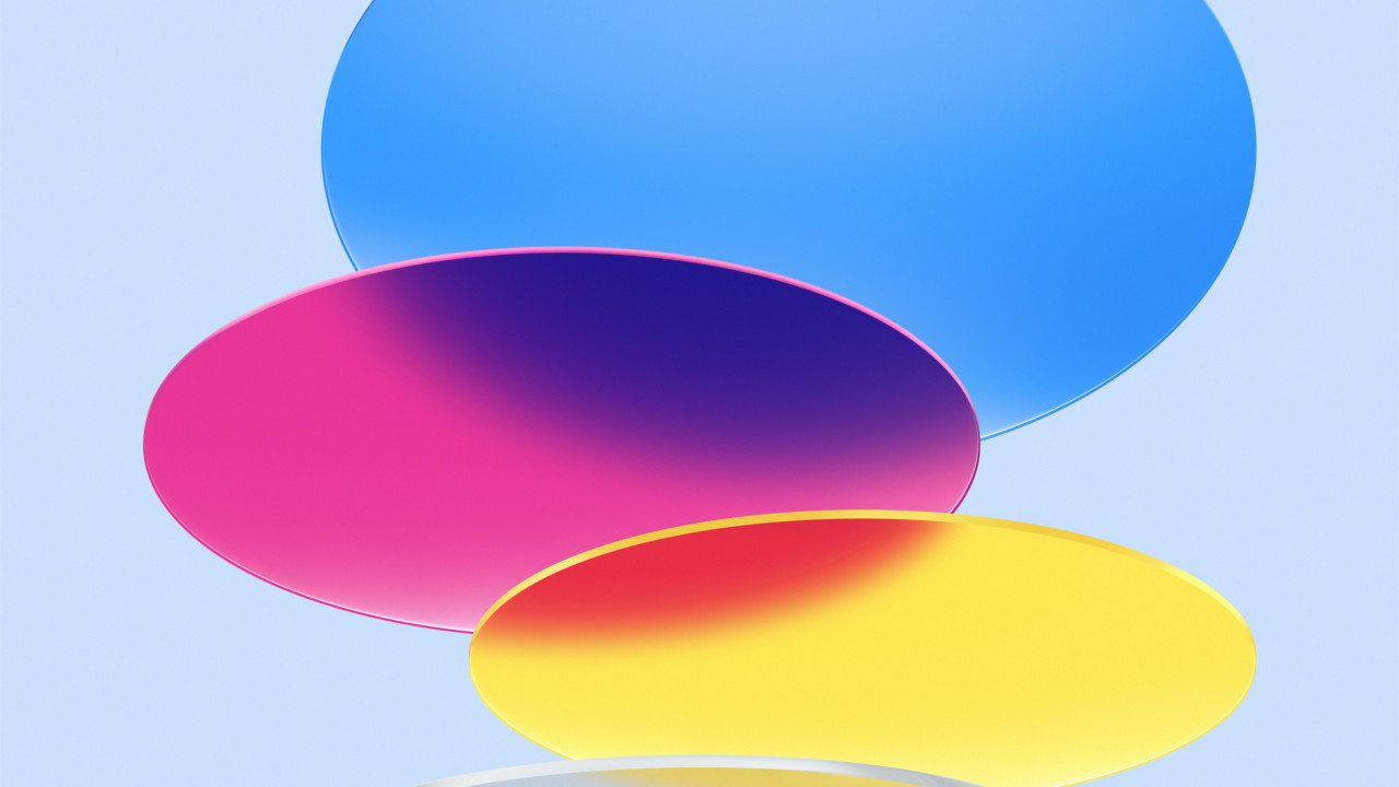 Wallpaper iPadOS 16, abstract, colorful, OS #24217