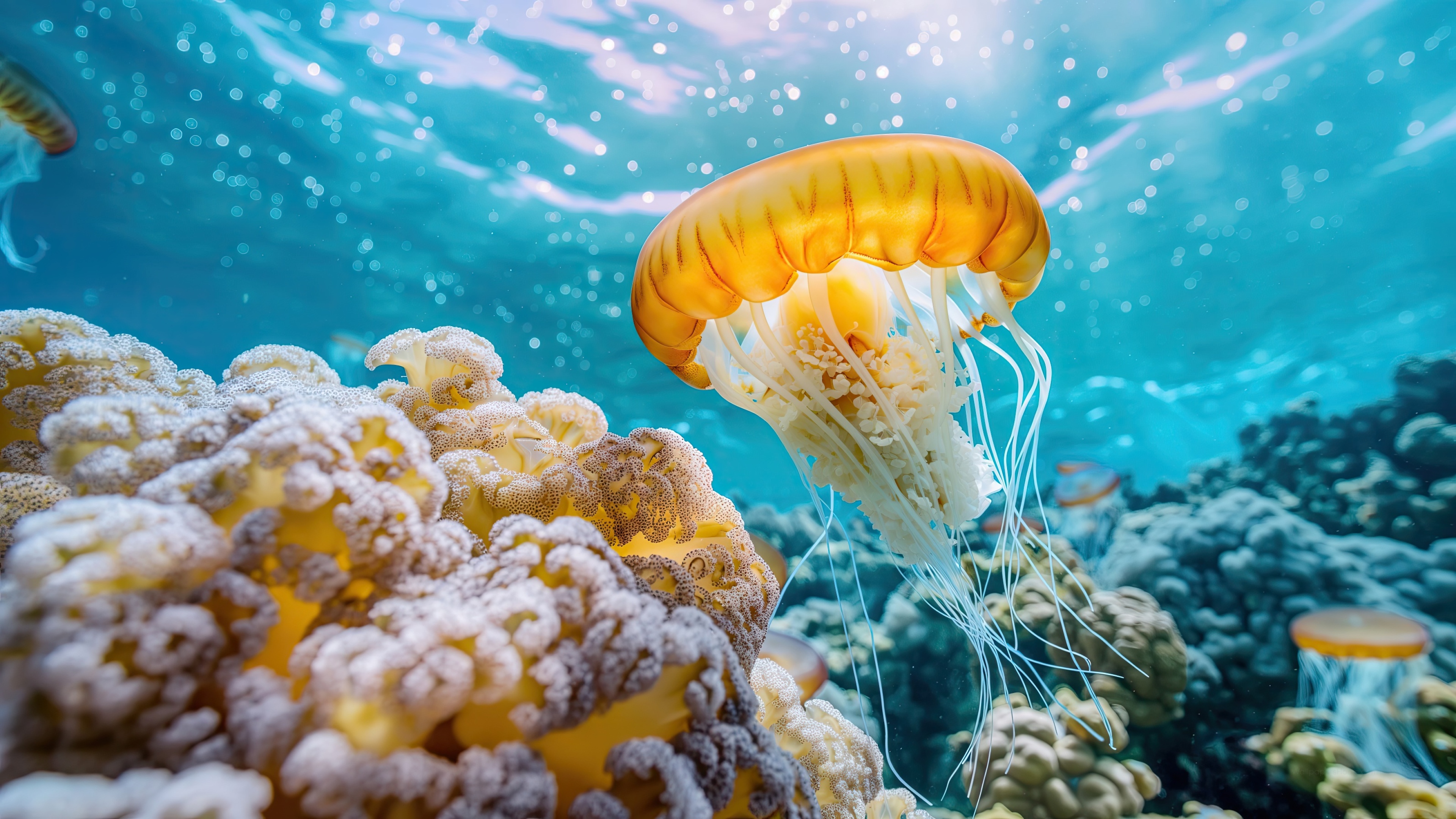 Jellyfish Underwater Hd Wallpapers
