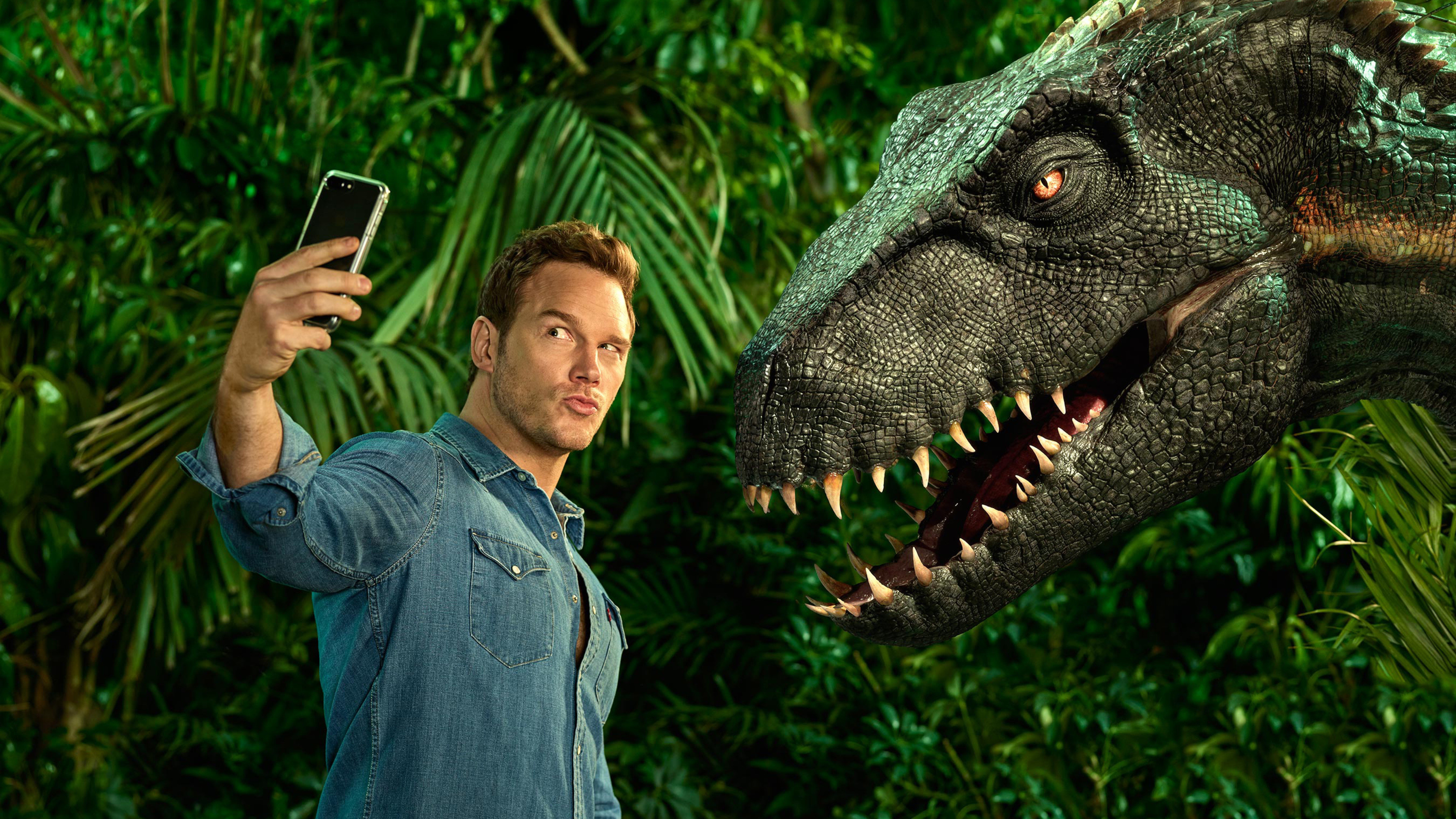 Wallpaper Jurassic World: Fallen Kingdom, Chris Pratt, dinosaur, 4k, Movies  #17915