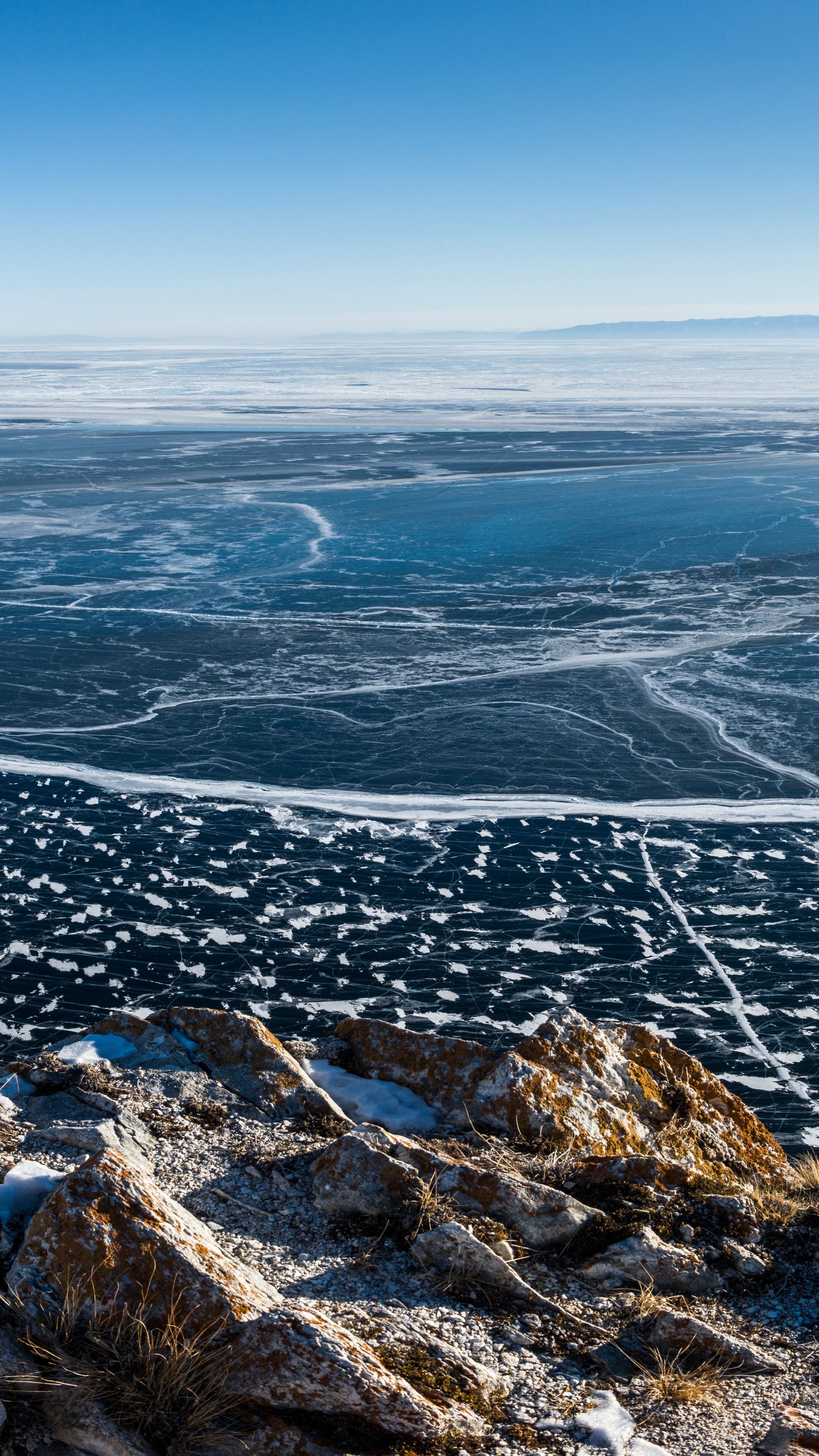 Wallpaper Lake Baikal, ice, 8k, Nature #15672
