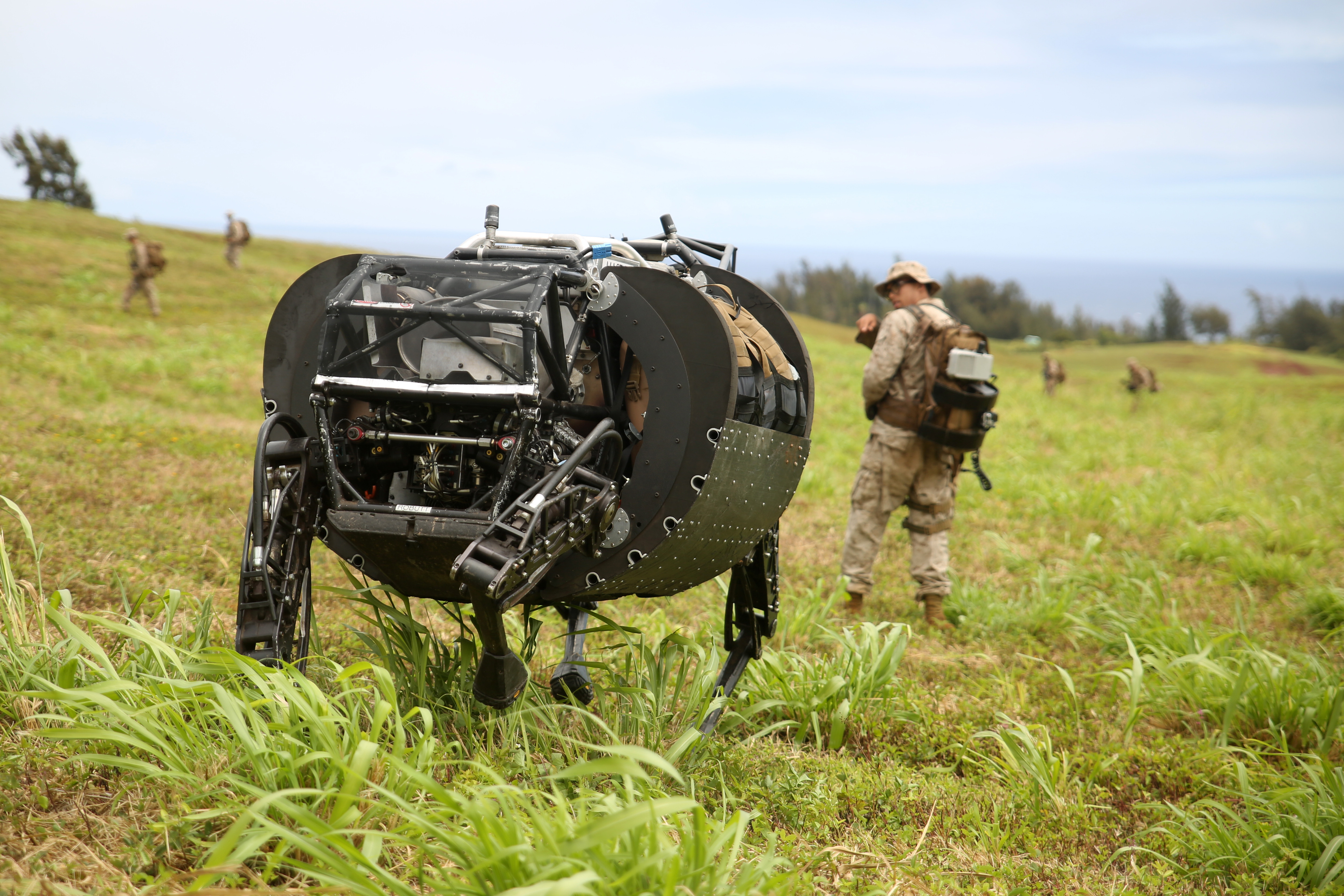 Wallpaper LS3 Cujo, robotic mule, army, robot, U.S. Marine, test, patrol, Military #14924987 x 3325