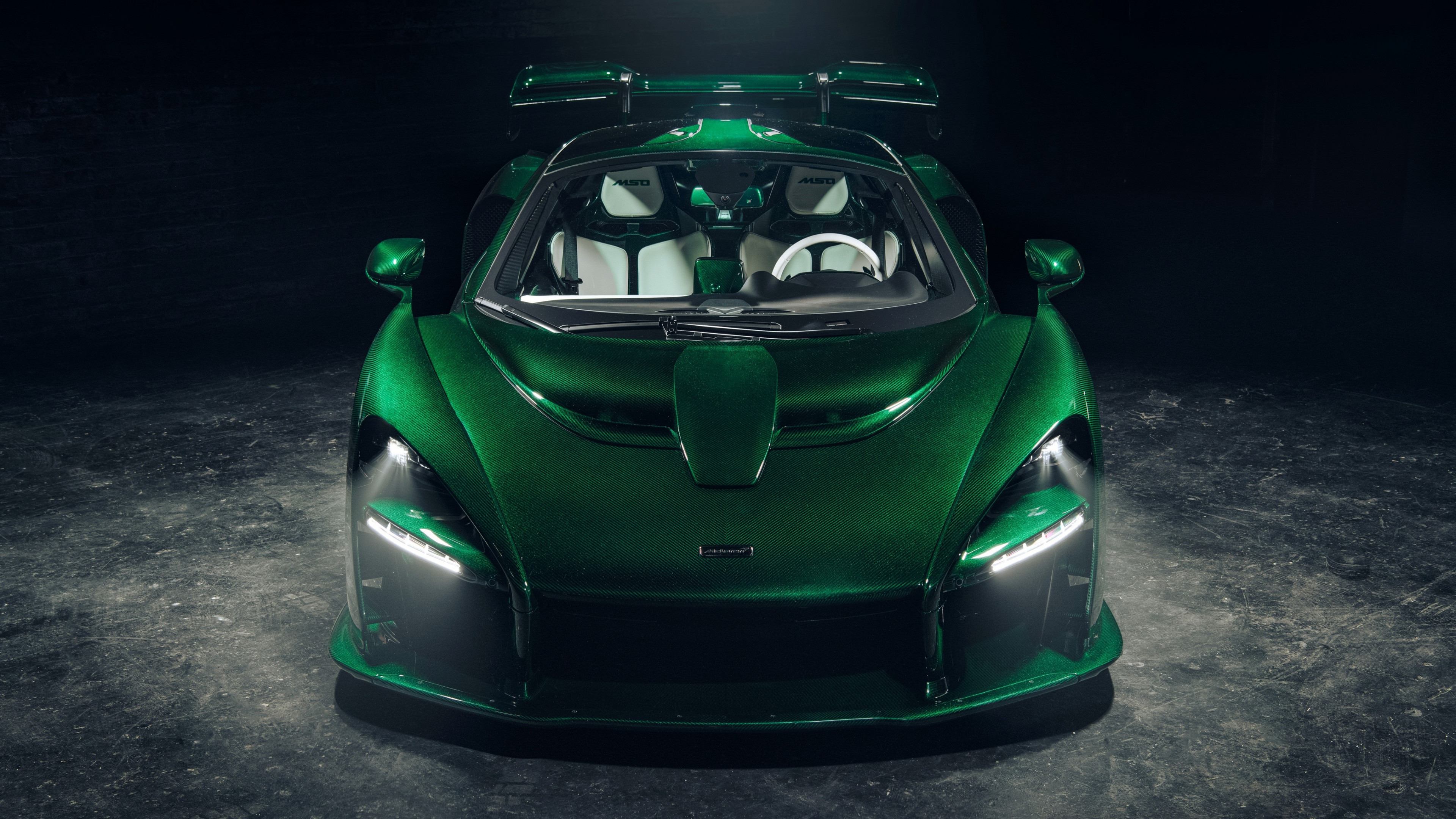 Wallpaper McLaren Senna GTR Green Carbon, supercar, 2018 Cars, 4K, Cars