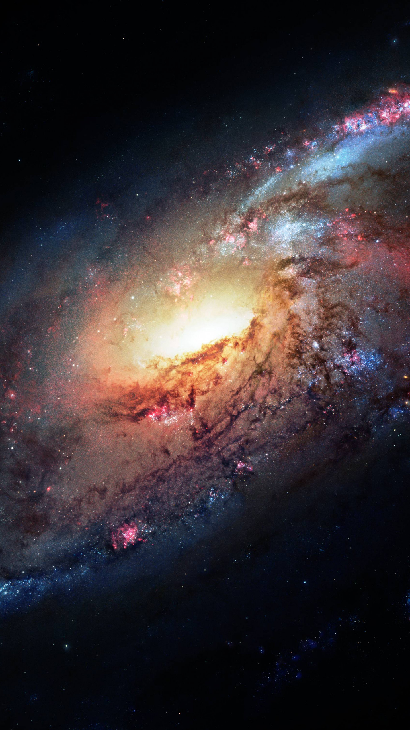 Wallpaper Messier 106 stars 4k Space 16845