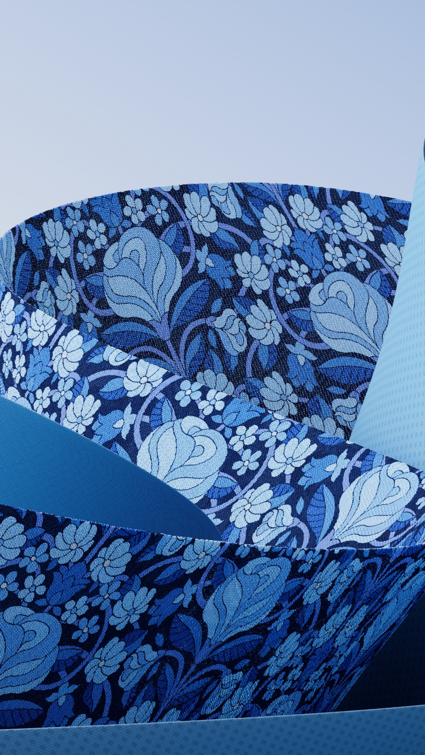Burst Into Bloom Wallpaper Blue  BAULDRY BOTANICALS