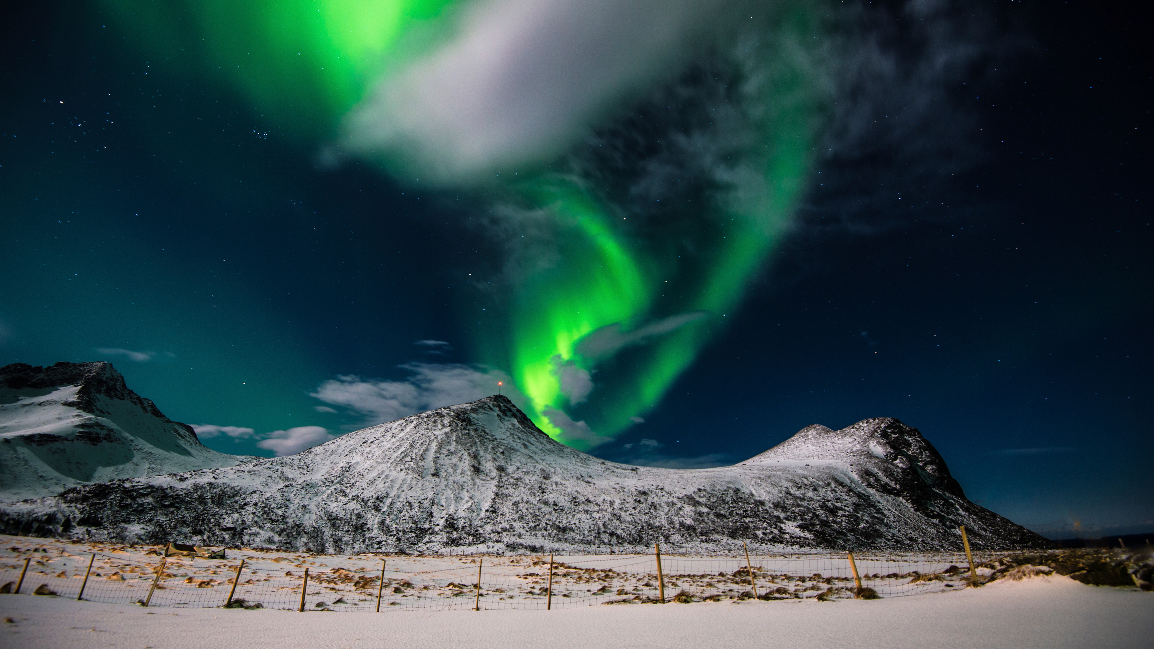 Wallpaper northern lights, sky, winter, mountains, 4k, Nature #17395 - Page  696