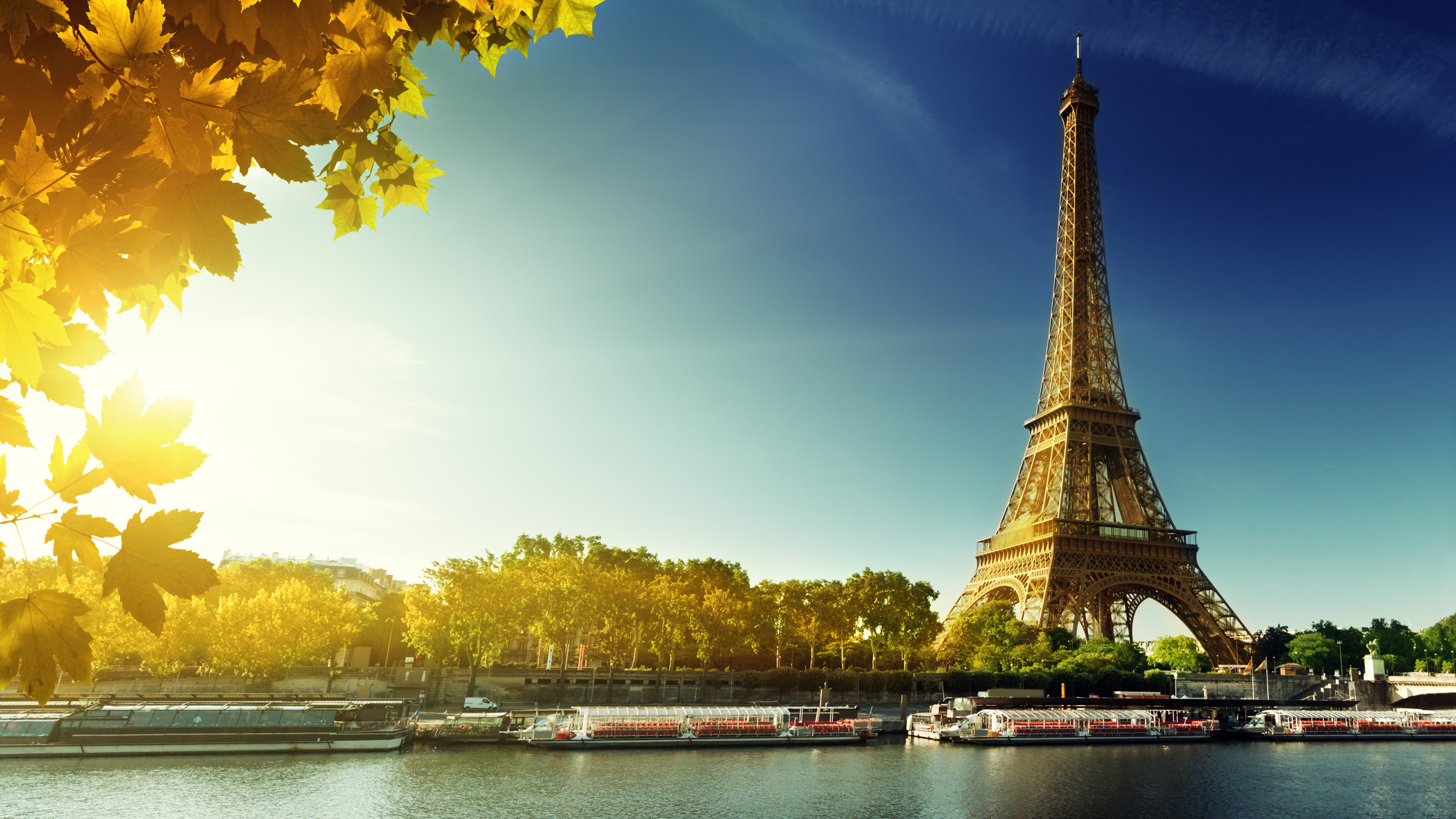 Wallpaper Paris, Eiffel Tower, France, autumn, travel, tourism