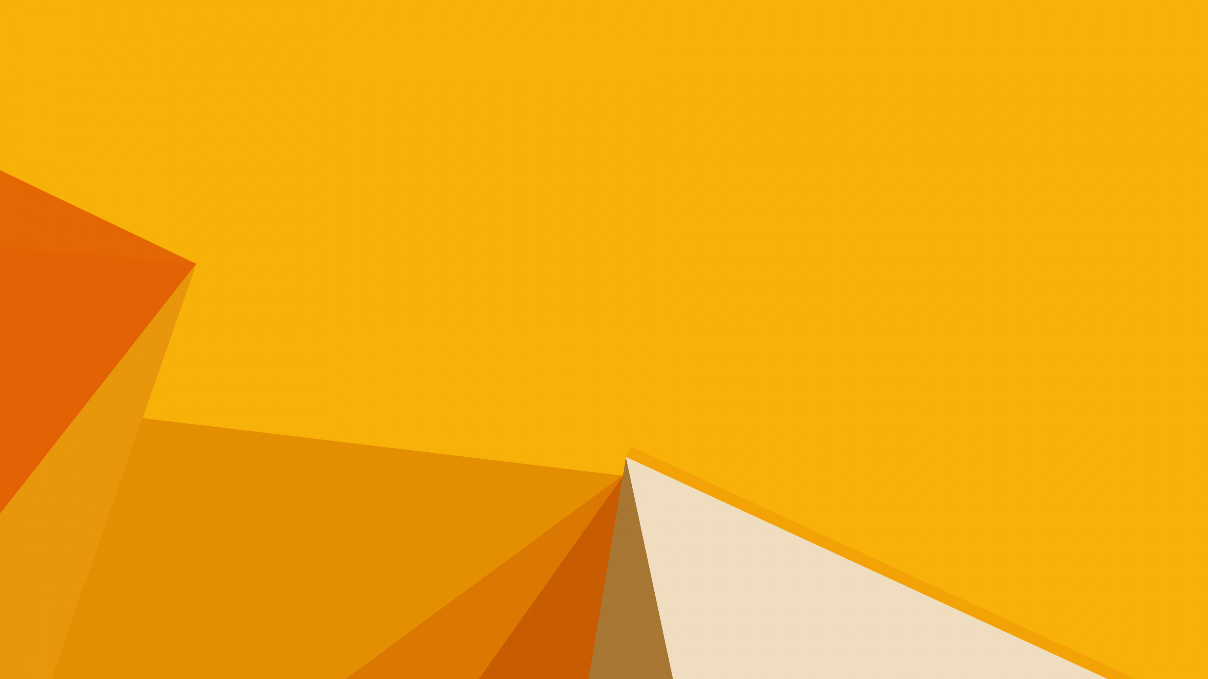 Wallpaper polygon, yellow, 4k, OS #15376