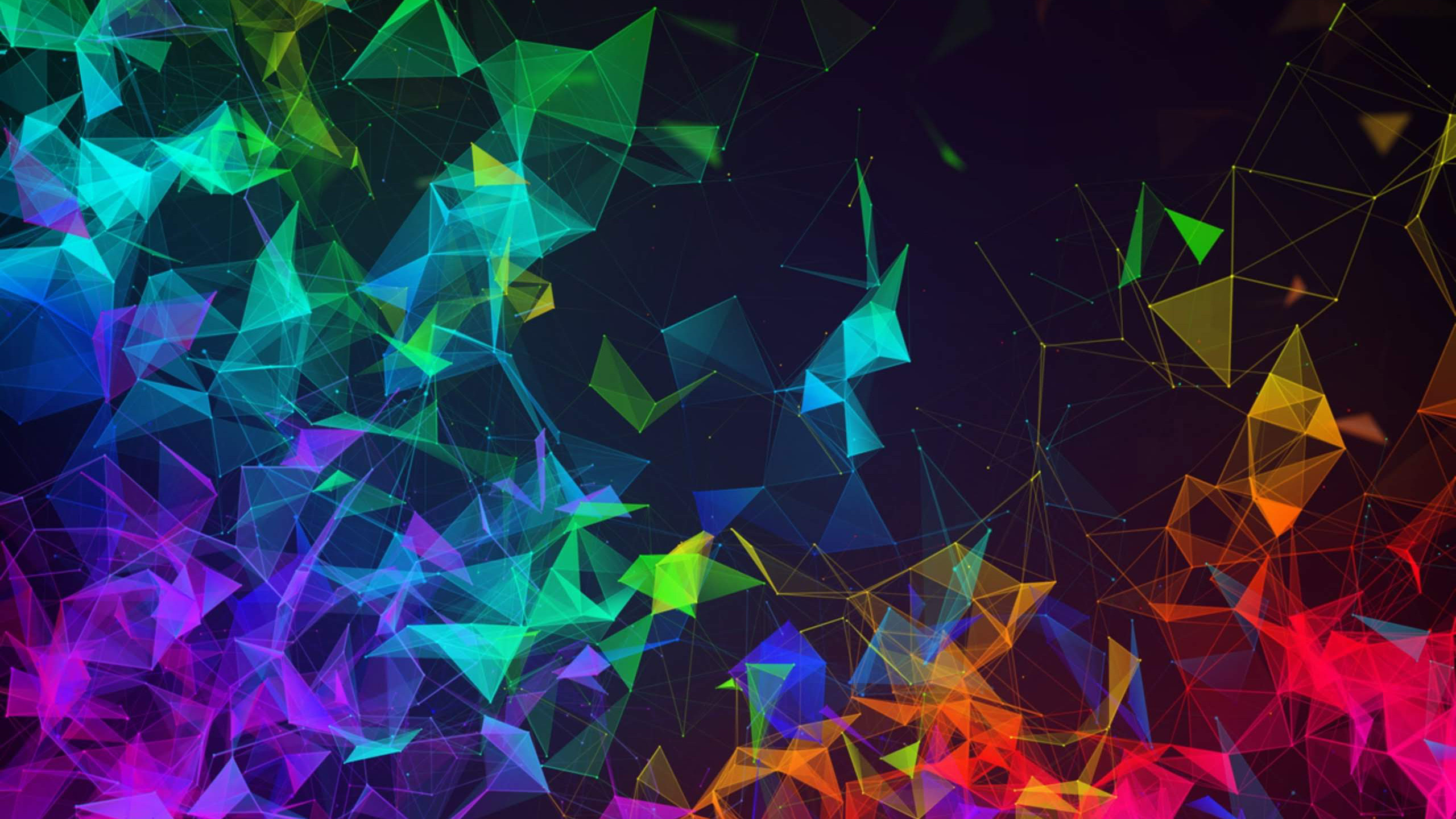 Razer Phone 2, abstract, colorful, HD