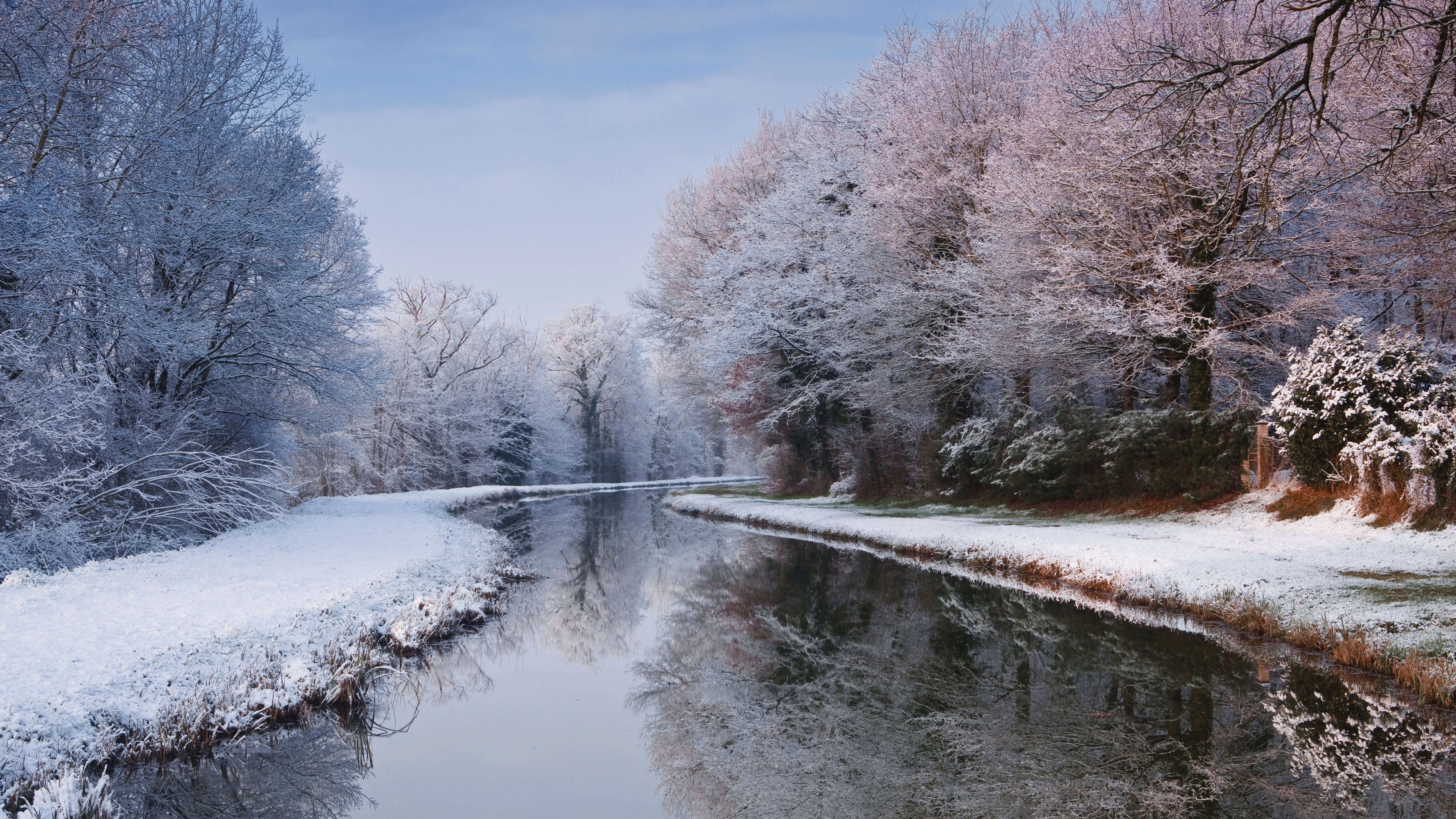 Wallpaper river, winter, forest, snow, trees, 5K, Nature #23942 - Page 248