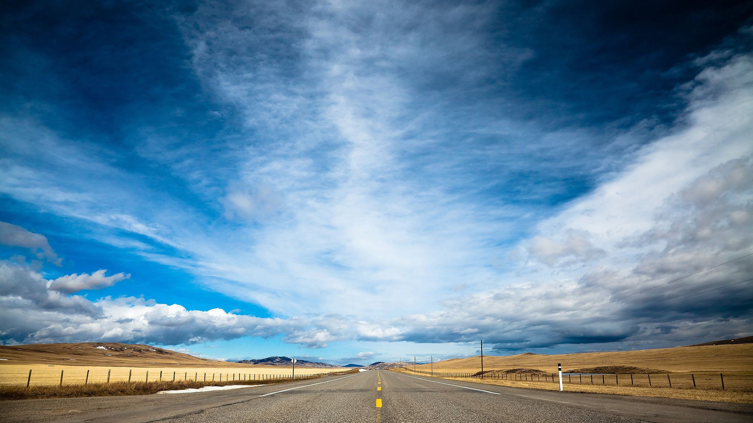 Wallpaper road, 4k, HD wallpaper, clouds, day, sky, dream, Nature #127