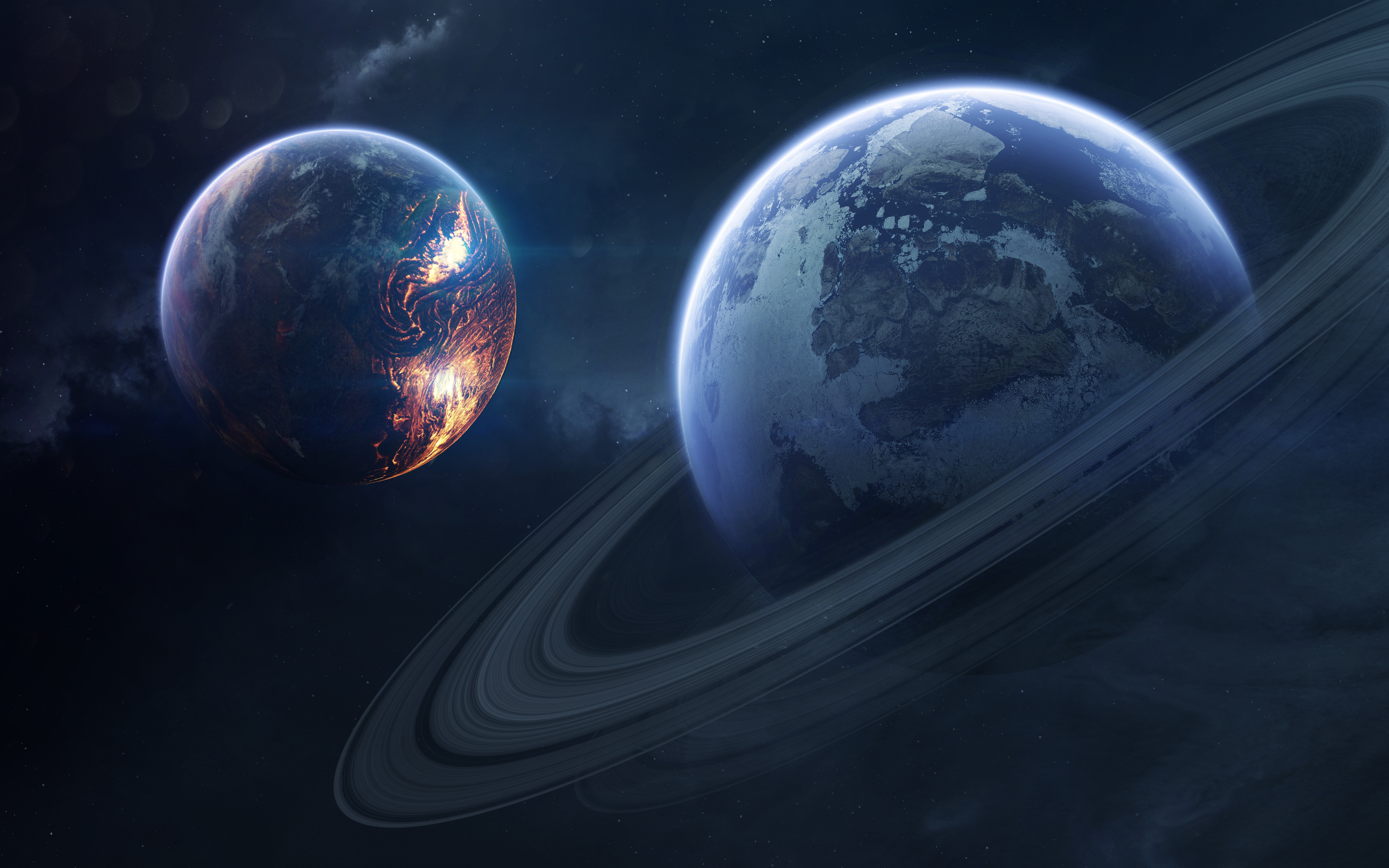 Wallpaper Saturn, planet, 4k, Space #16829