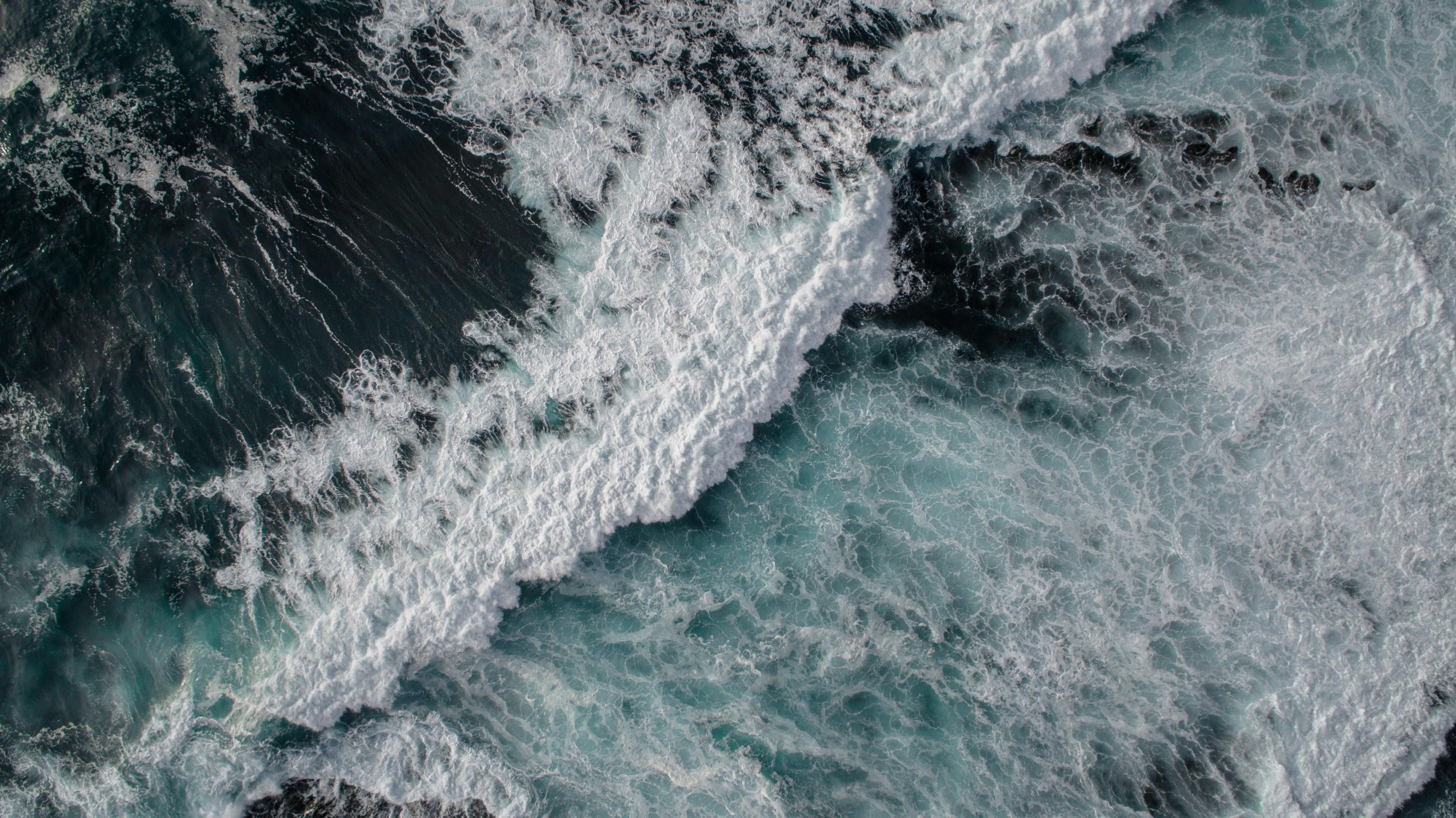 Wallpaper Sea, ocean, waves, 4k, 5k, OS #13533