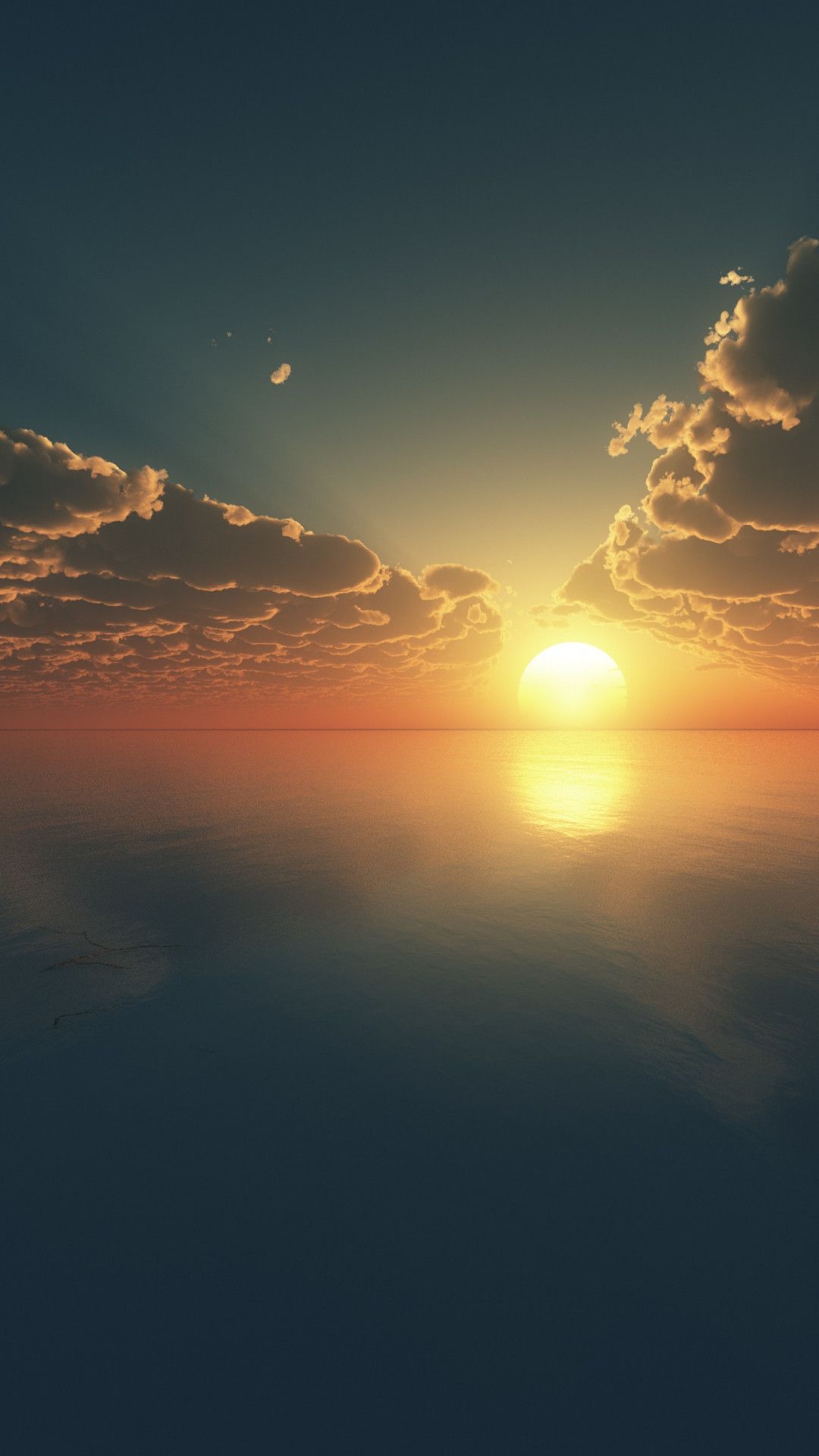 Wallpaper Sky, 4k, HD wallpaper, clouds, sunset, sunrise, water, blue, sea,  Nature #589