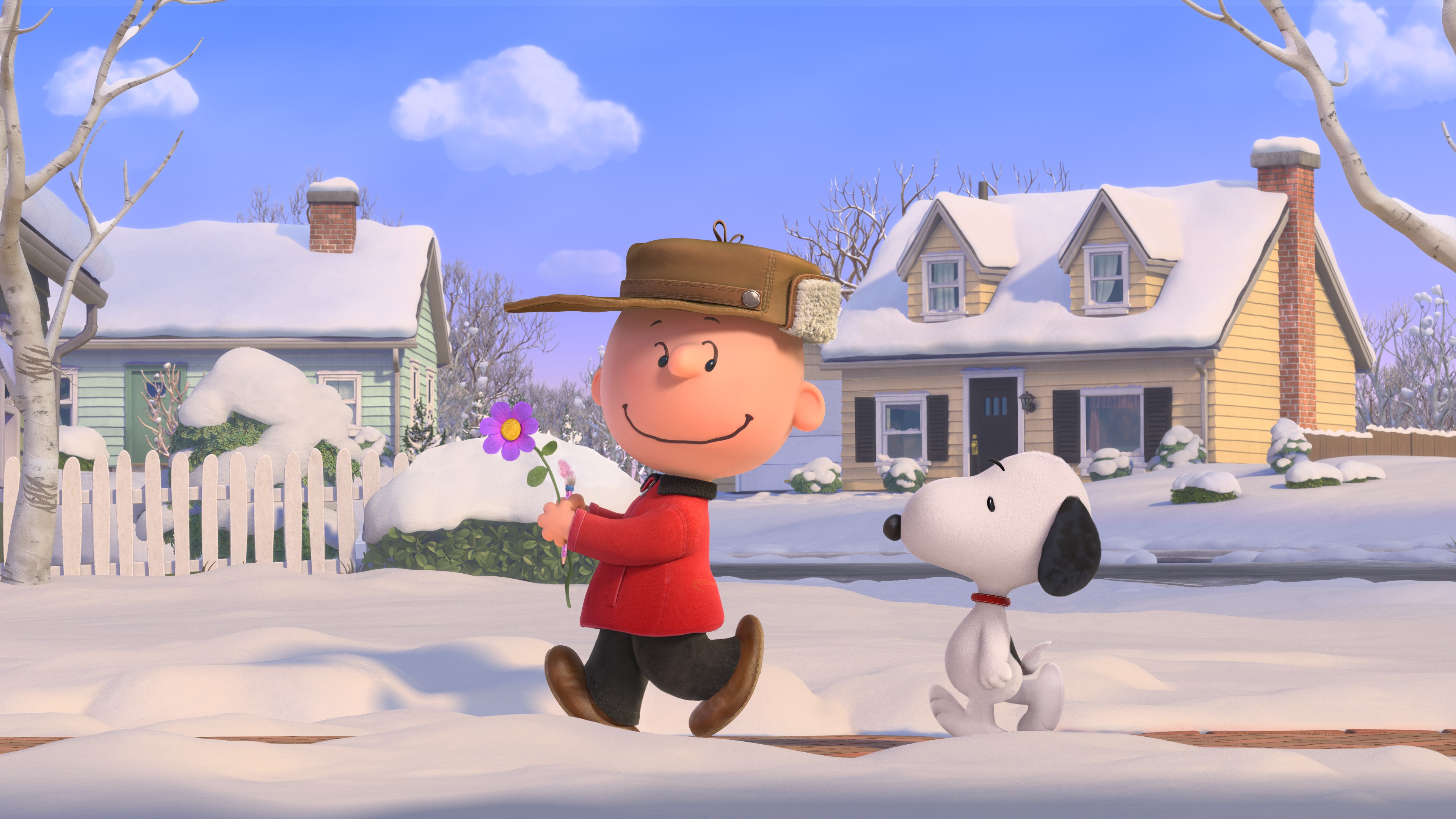 Wallpaper The Peanuts Movie, Snoopy, Charlie Brown, winter, Movies #7149
