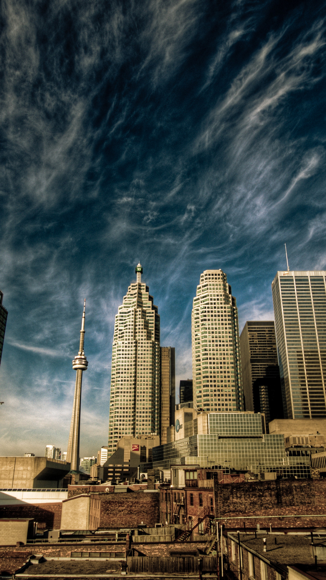 Wallpaper Toronto, Canada, downtown, sky, clouds, travel, vacation