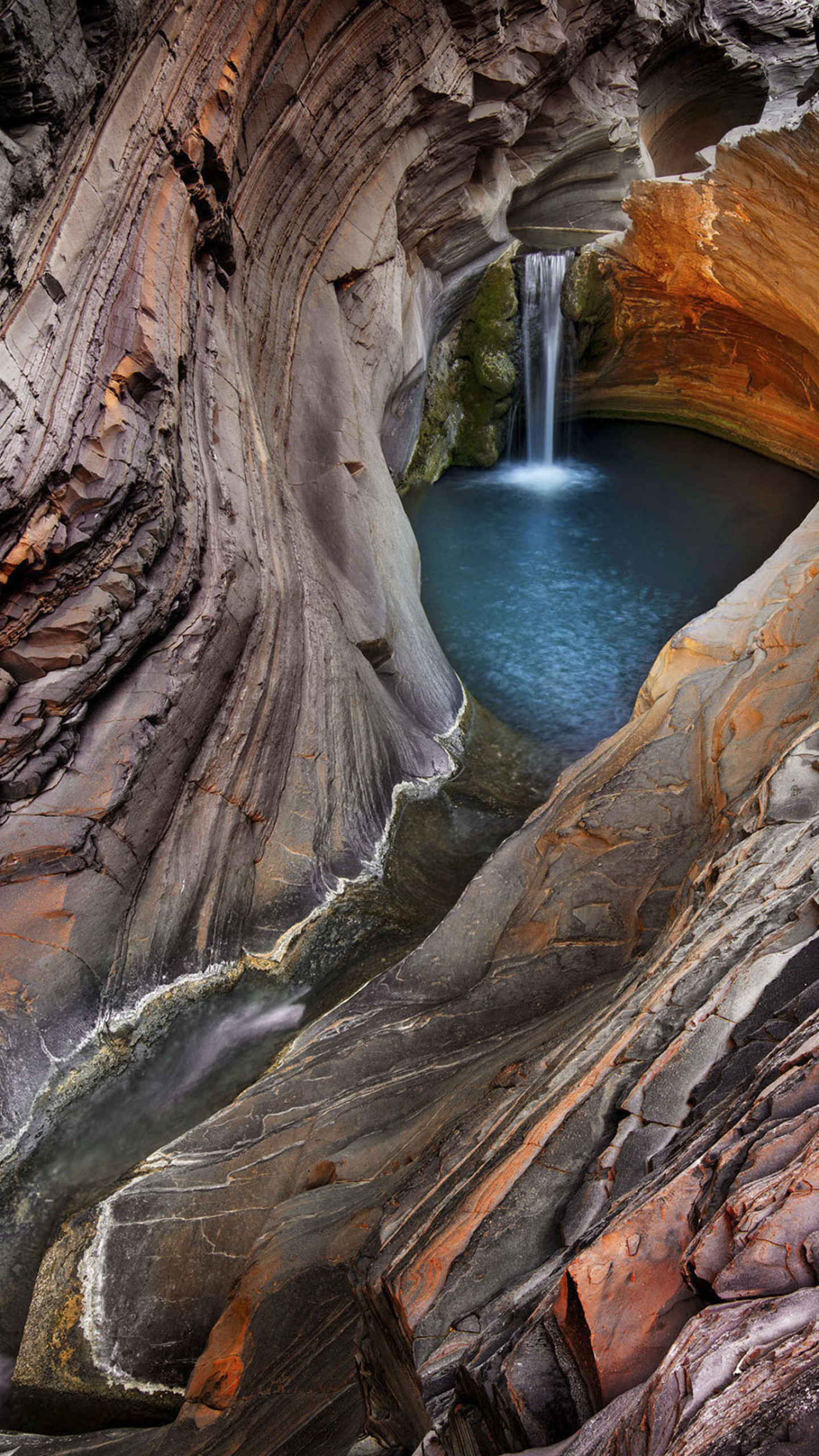 Wallpaper Waterfall, 4k, HD wallpaper, Hamersley Gorge, Karijini