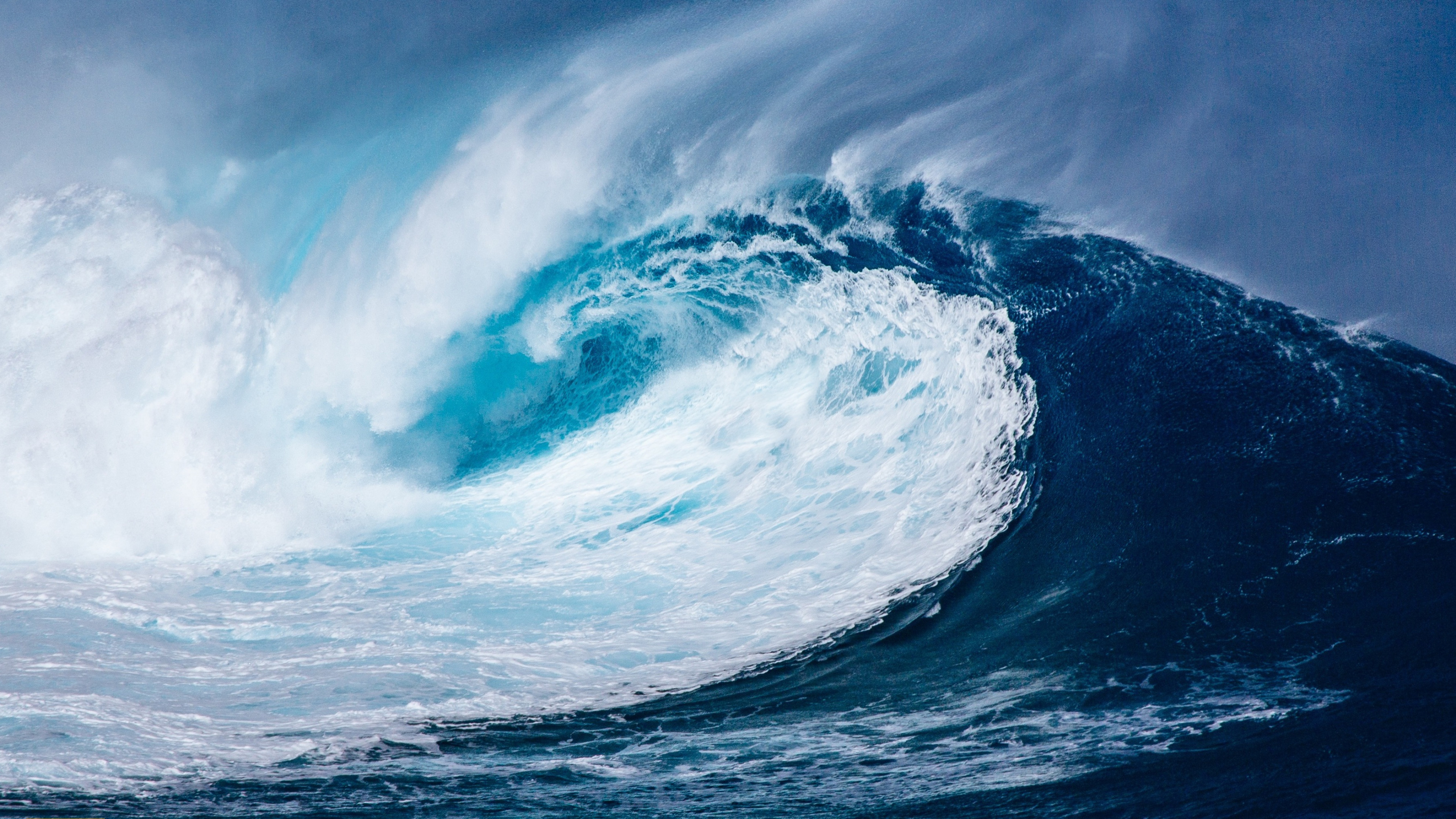 Wallpaper wave, ocean, 4k, Nature #15789