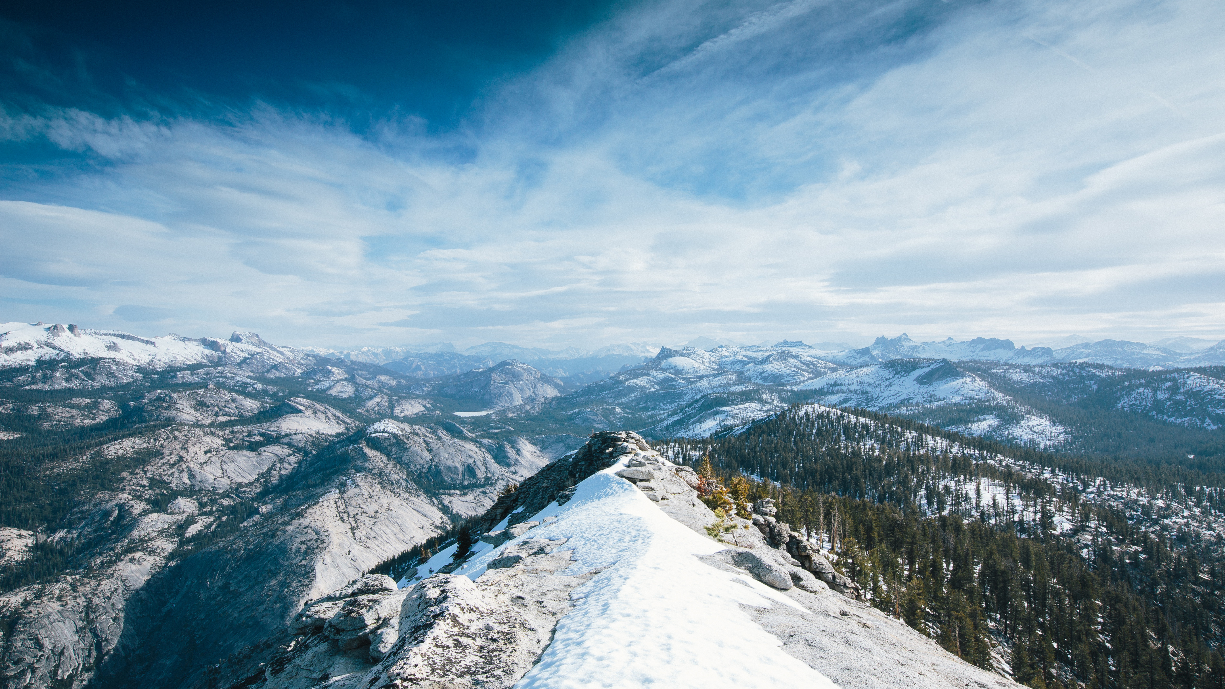 Wallpaper Yosemite, 5k, 4k wallpaper, 8k, winter, snow, forest, OSX